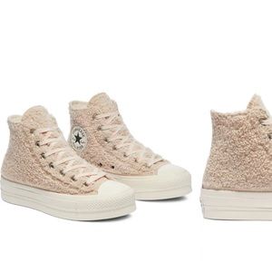 Chuck Taylor Faux Shearling Platform Sneaker
